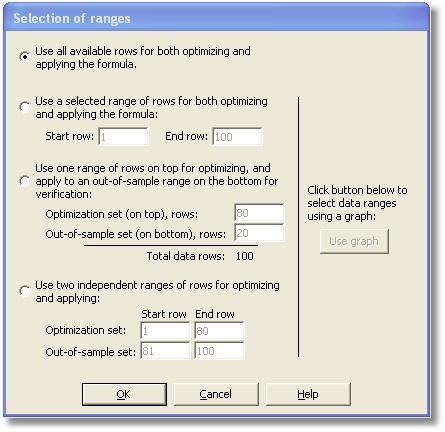 Selection of Ranges